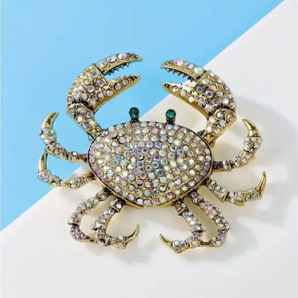 🦀 Heidi Daus on SALE NEW stunning white crystal crab brooch 🦀